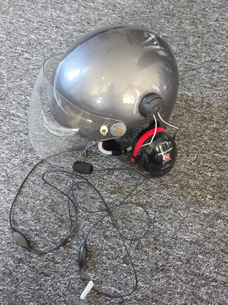 Icaro SkyRunner JET Paramotor Helm met Communicatie, Ophalen of Verzenden, Gebruikt