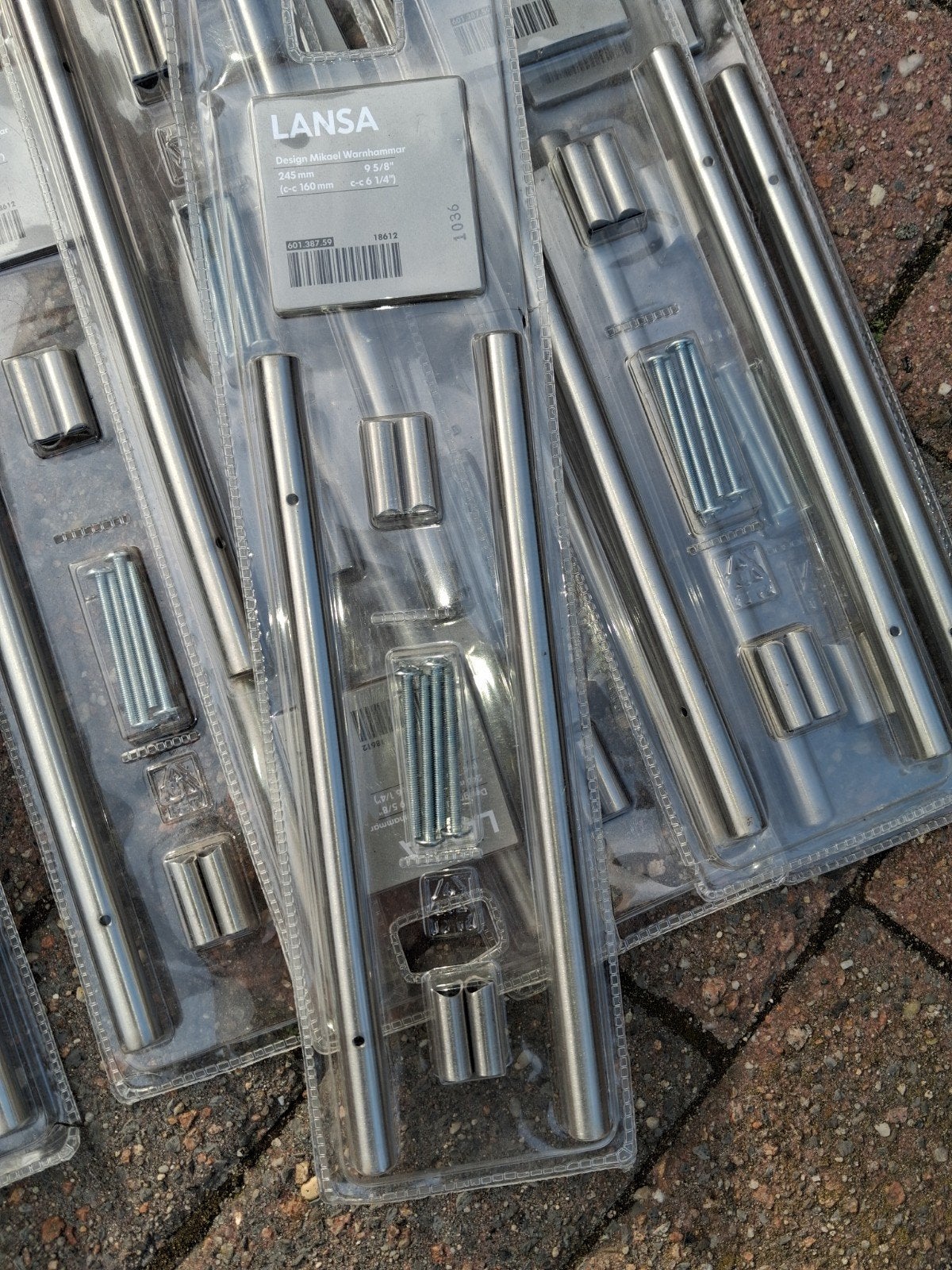 IKEA Lansa handgrepen RVS 245 mm - 9 stuks, Huis en Inrichting, Keuken | Keukenelementen, Ophalen of Verzenden