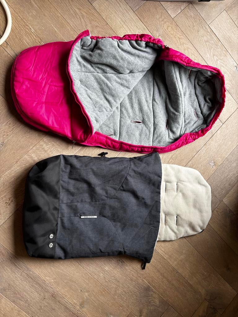 Voetenzakken (roze en spijkerblauw), Kinderen en Baby's, Kinderwagens en Combinaties, Ophalen, Gebruikt, Kinderwagen, Overige merken