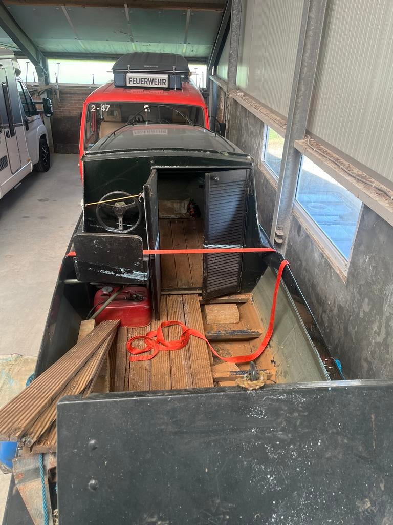 Stalen boot - Project met potentieel, Ophalen of Verzenden, Gebruikt, Staal, 6 tot 9 meter