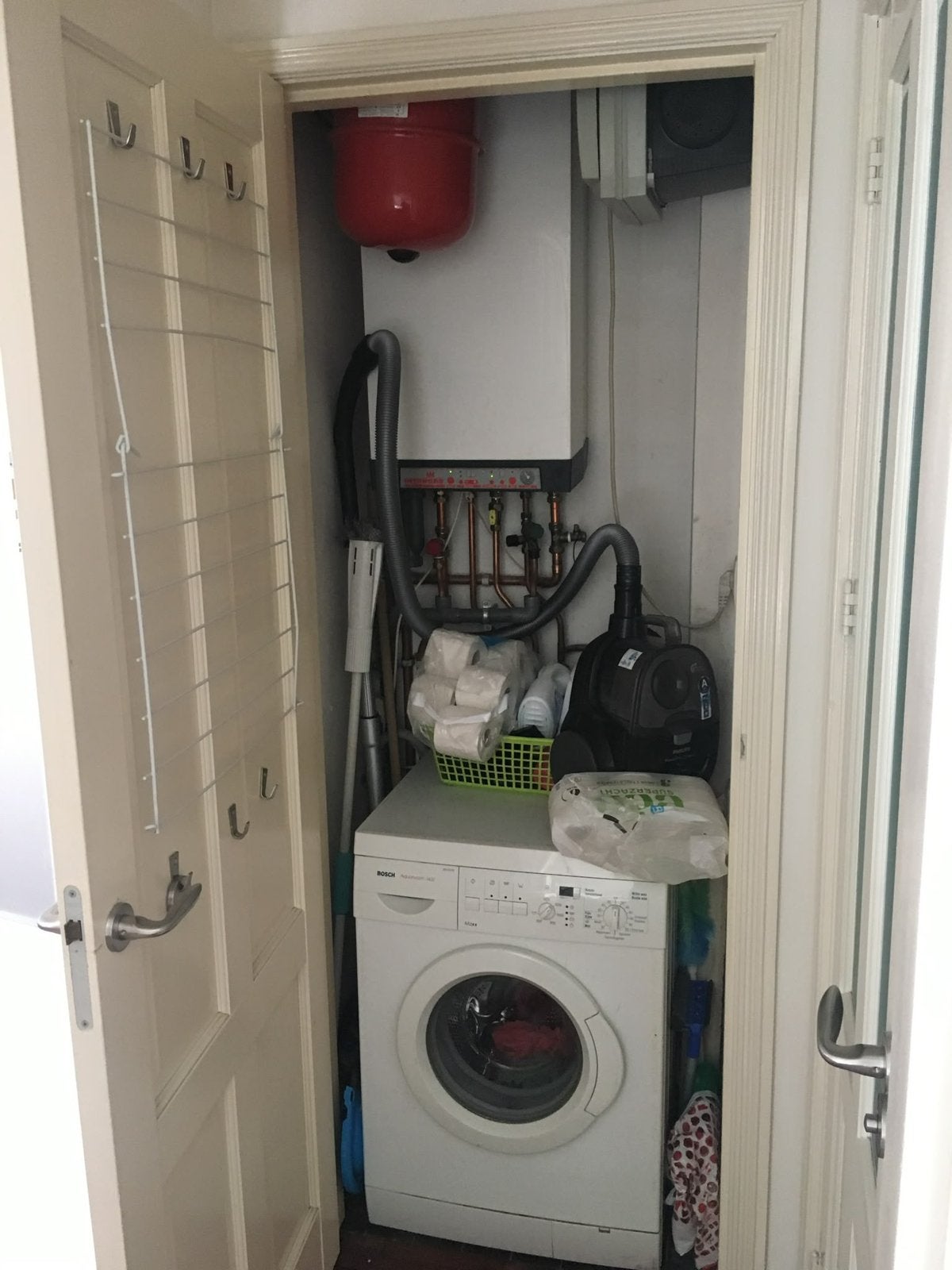 Bosch wasautomaat, Witgoed en Apparatuur, Wasmachines, Ophalen, Gebruikt, Voorlader, 85 tot 90 cm