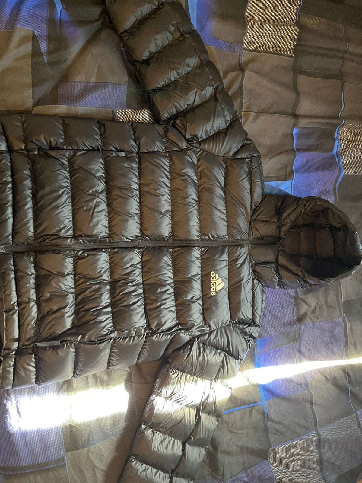 Adidas puffer jacket, Ophalen, Zo goed als nieuw, Zwart