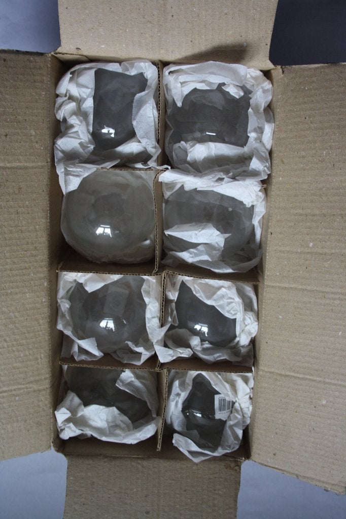 9 stuks glazen ballen rond 12cm, Ophalen of Verzenden, Nieuw, Glas, Overige stijlen