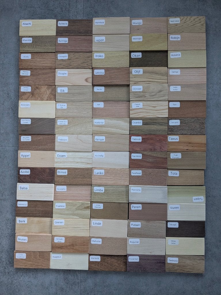 Houtmonsters samples, Ophalen of Verzenden, Nieuw