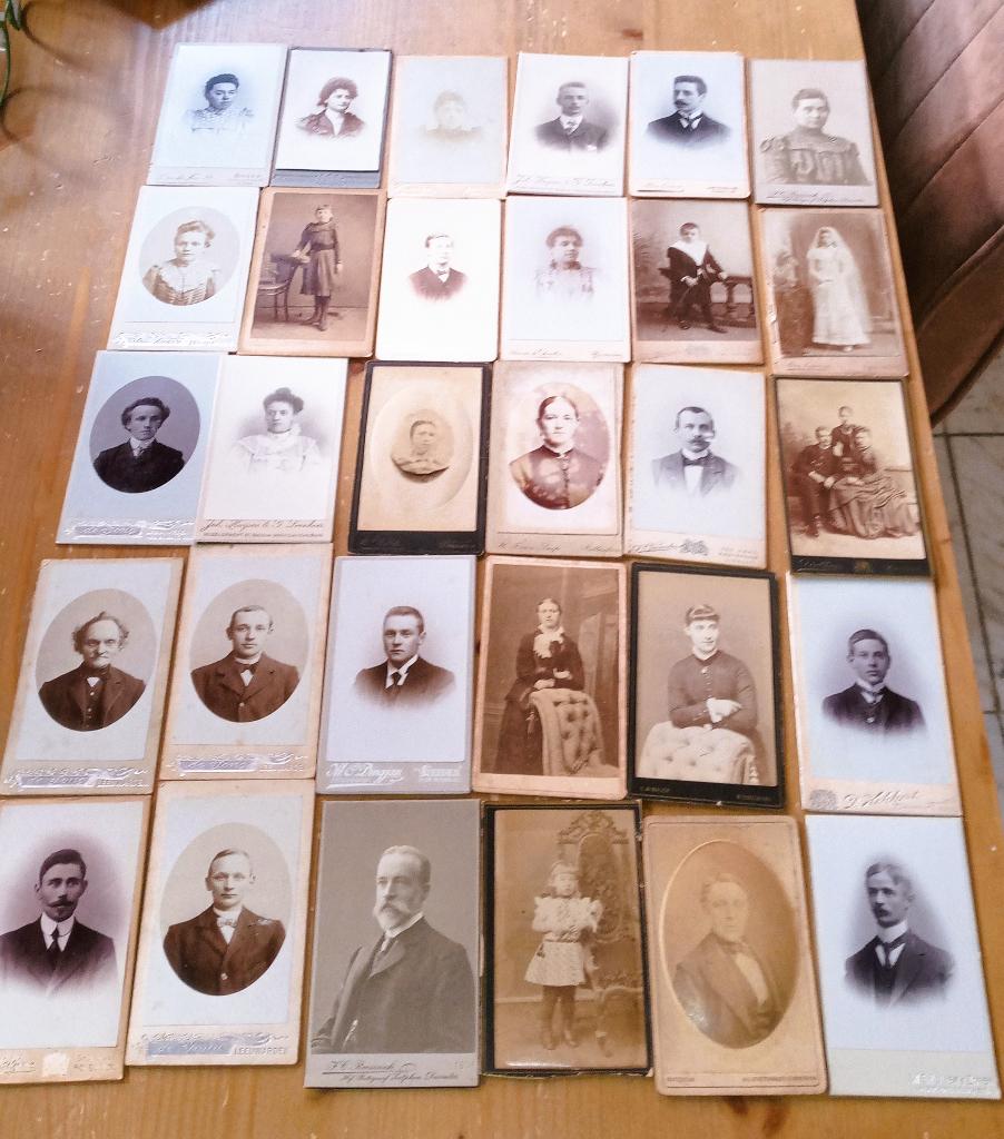 Lot oude Nederlandse CDV foto,s, Ophalen of Verzenden, Voor 1940, Gebruikt, Foto