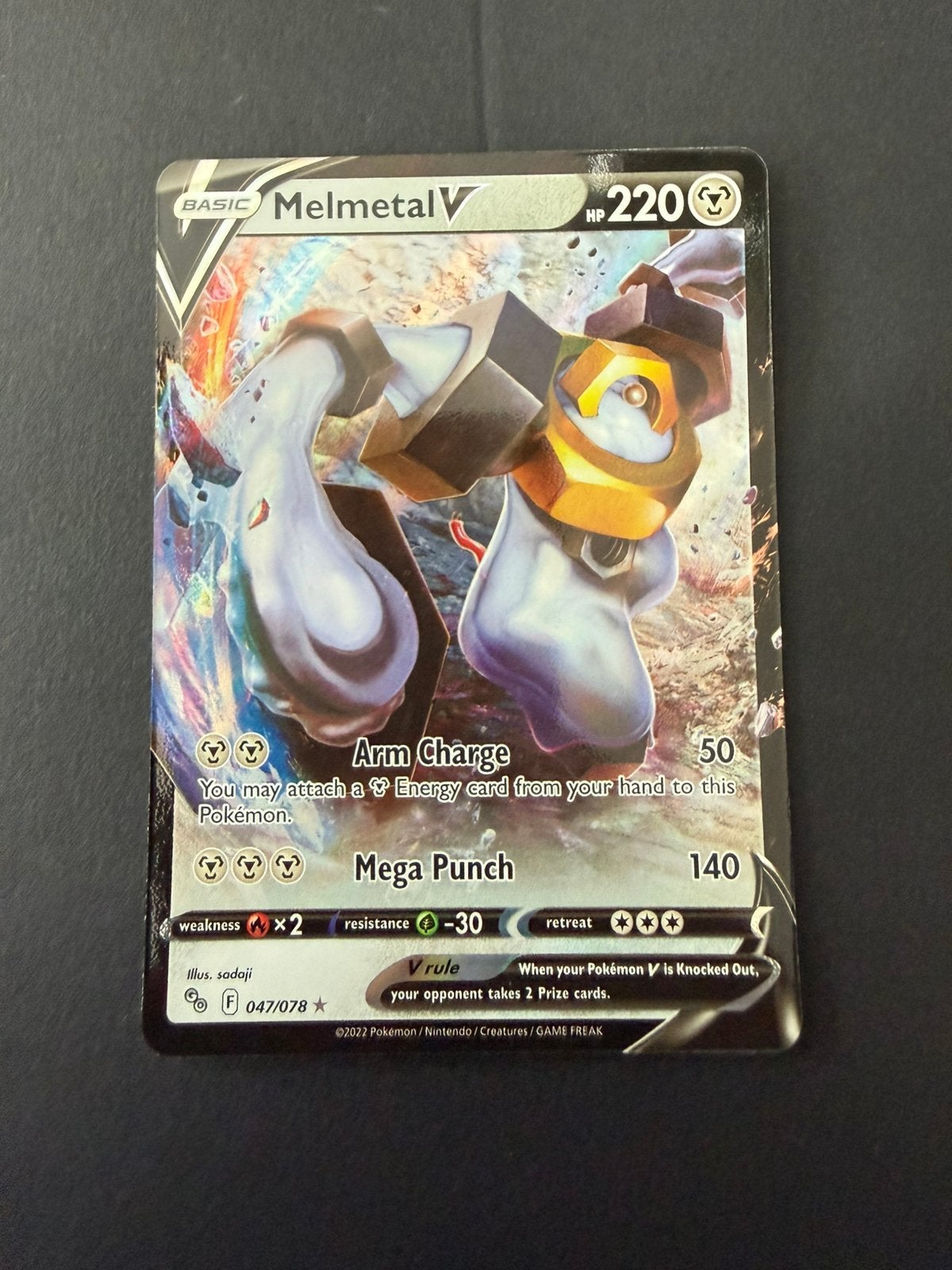 Pokémon Go 047/078 Melmetal V, Ophalen of Verzenden, Nieuw, Losse kaart