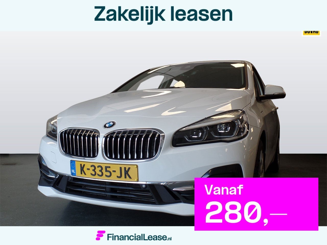 BMW 2 Serie Active Tourer 225xe iPerformance eDrive Ed Autom, Gebruikt, Wit, Bedrijf, Vierwielaandrijving