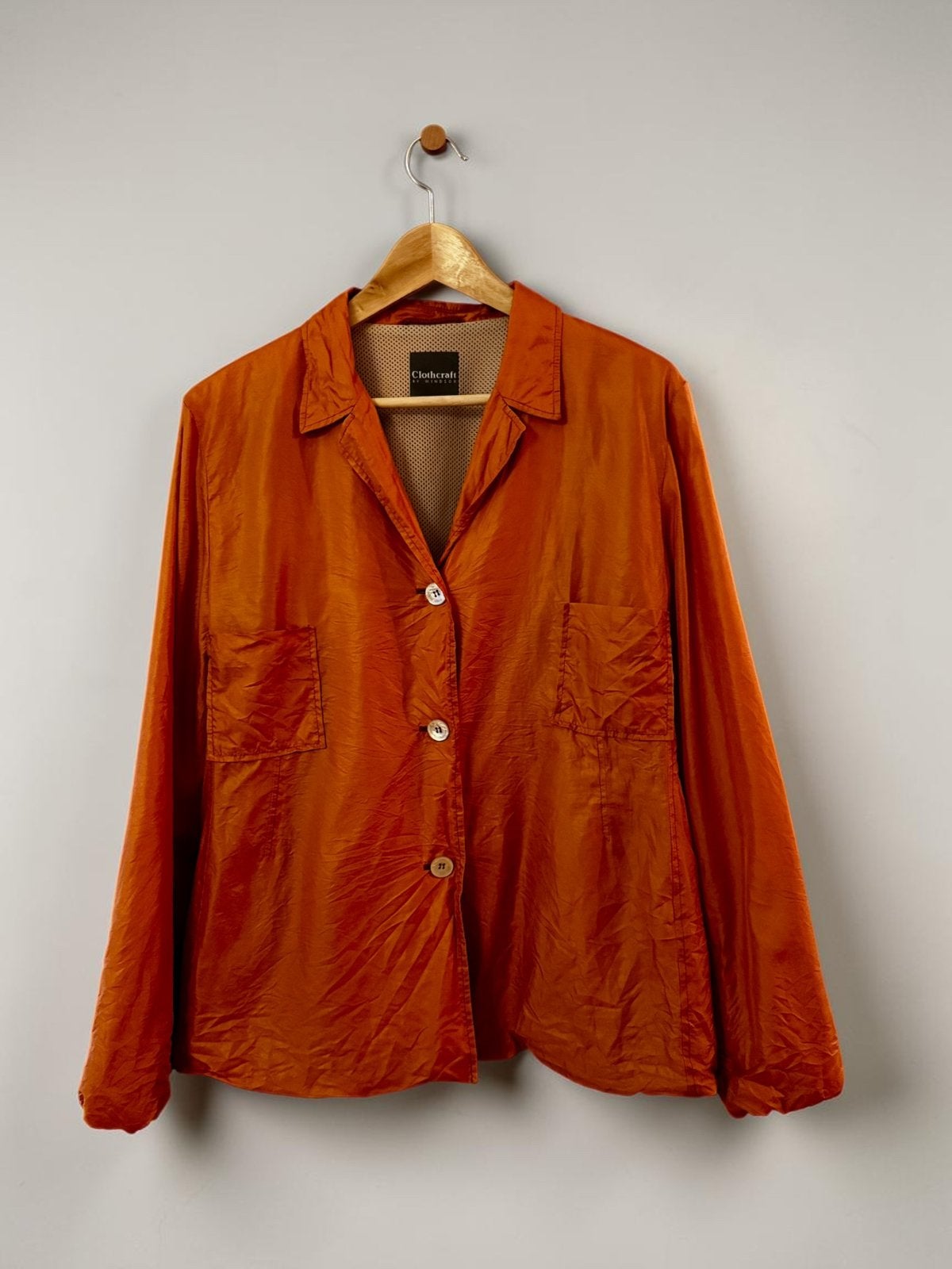 Windsor Clothcraft oranje bruin colbert blazer 42 XL 40, Ophalen of Verzenden, Zo goed als nieuw, Maat 42/44 (L)