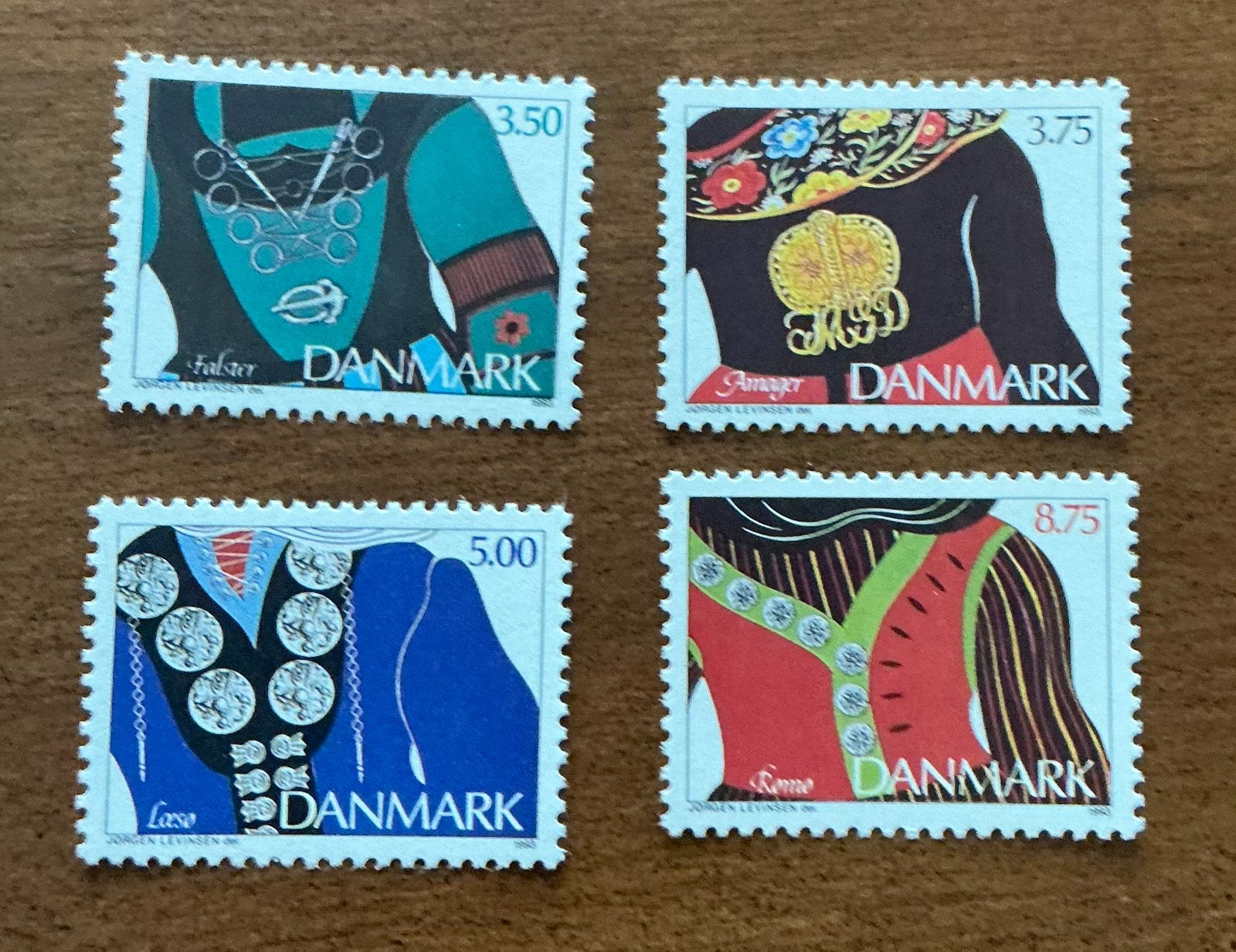 DENEMARKEN JAAR 1993   nrs.1057+58+59+60, Ophalen of Verzenden, Denemarken, Postfris