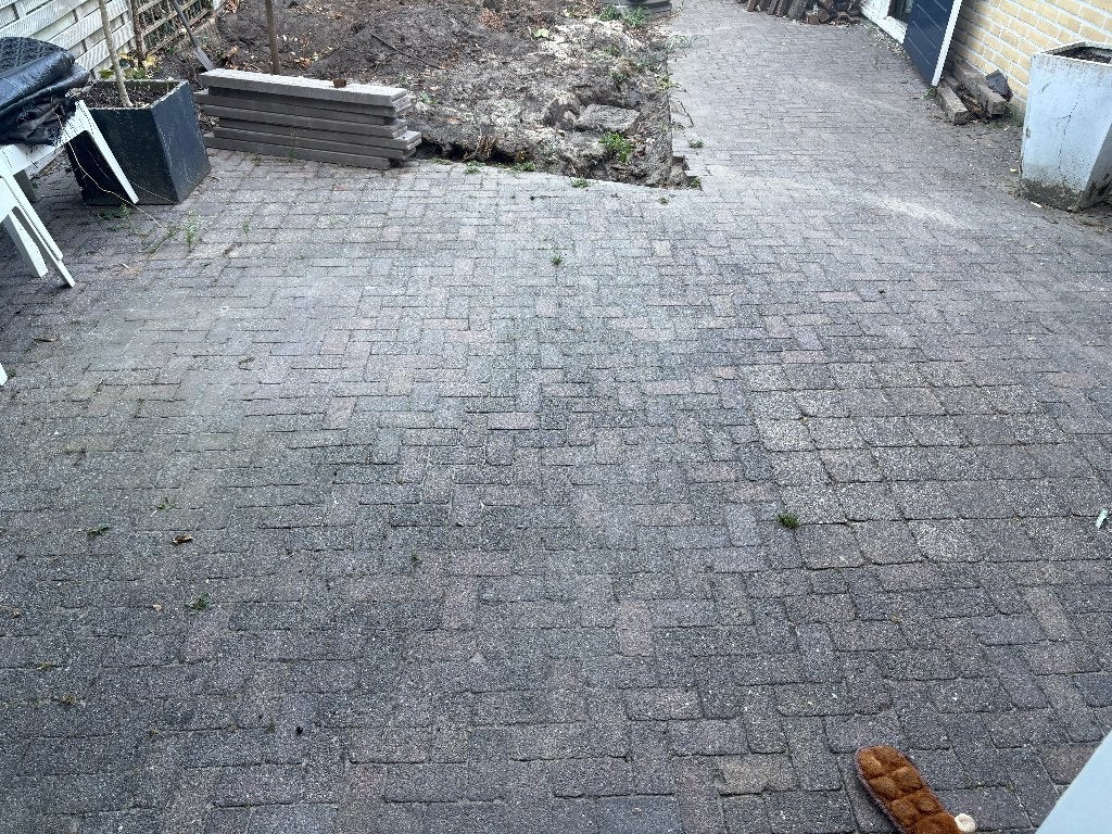 Tuintegels, Tuin en Terras, Ophalen, Gebruikt, Beton, Terrastegels