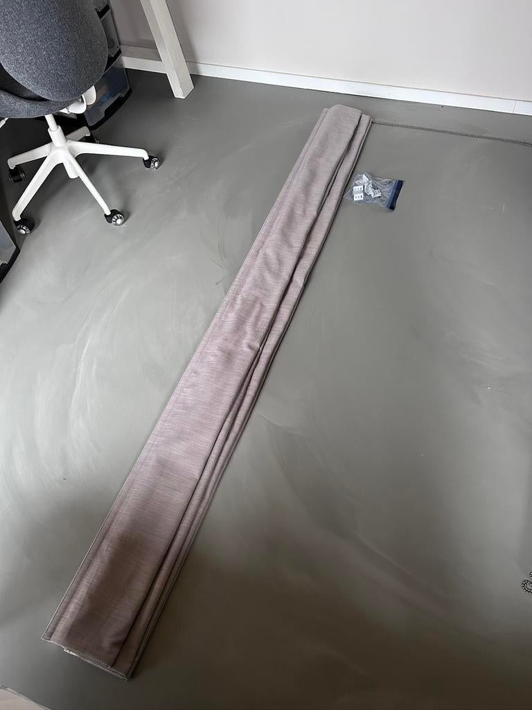 Luxe Veneta verduisterend vouwgordijn Grijs 230x177, Ophalen, Zo goed als nieuw, 200 cm of meer, Grijs