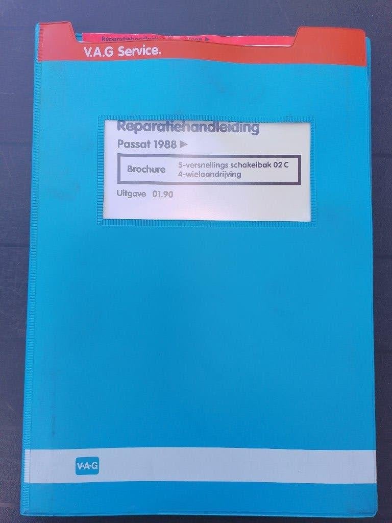 Passat G60 dealer werkplaatsboek Syncro versnellingsbak 02C, Ophalen of Verzenden, Gelezen, Volkswagen