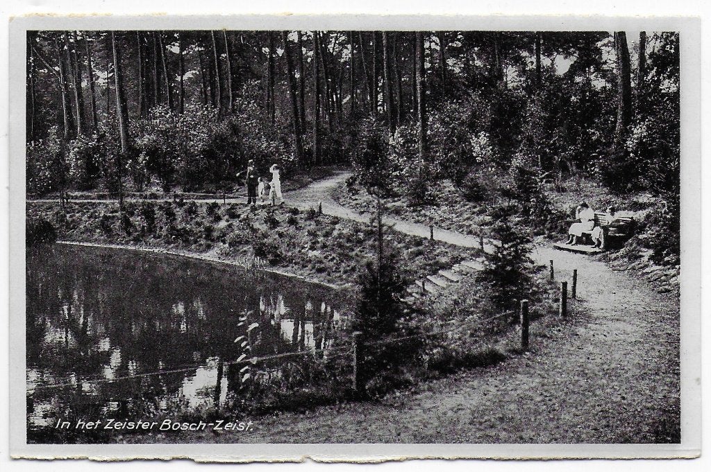 Zeist Zeister Bosch Ansichtkaart uit 1939 ( B5079), Ophalen of Verzenden, 1920 tot 1940, Gelopen, Utrecht