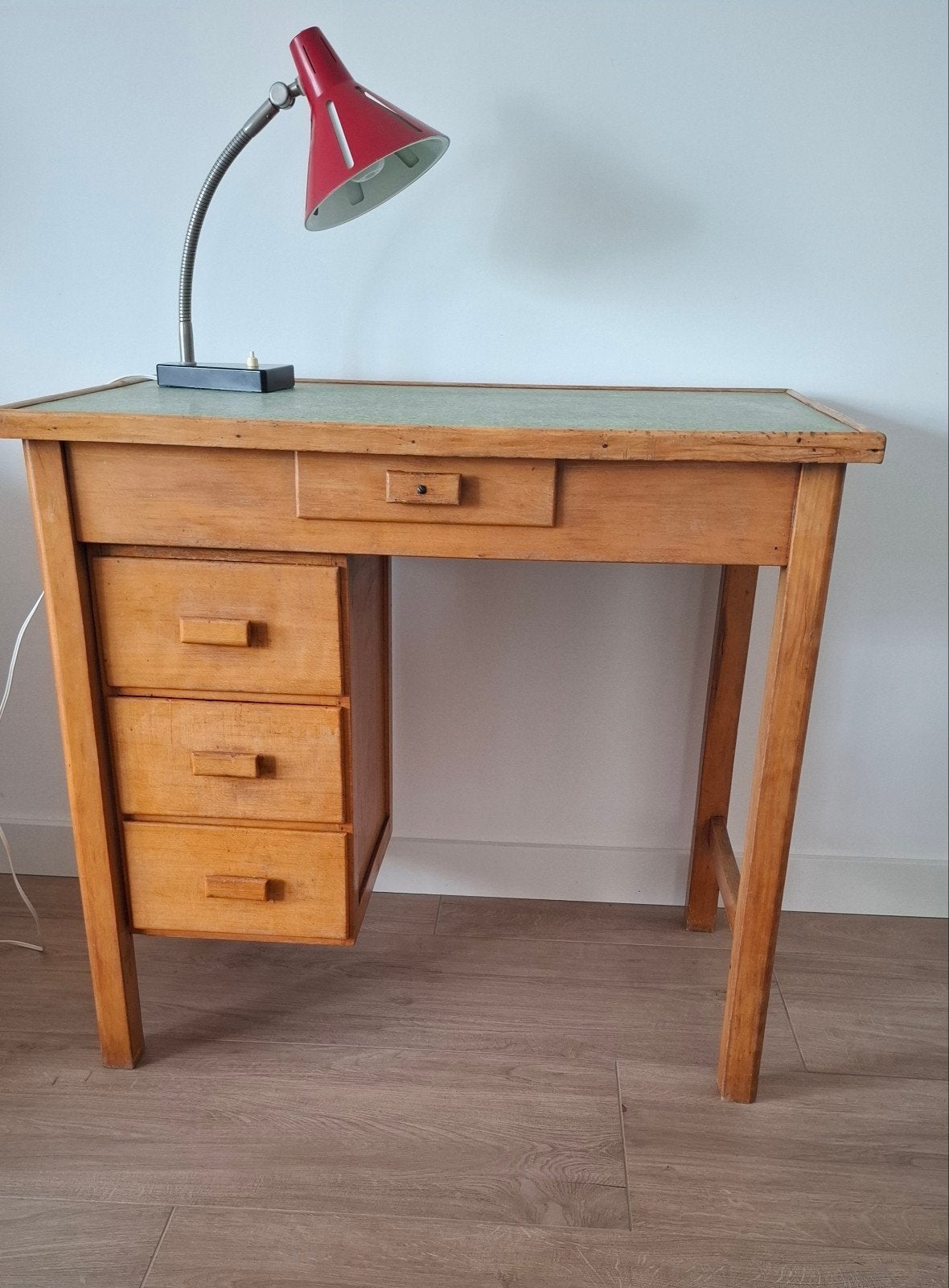 Nostalgisch Vintage Mid Century Piet Zwart Bureau, Ophalen, Gebruikt