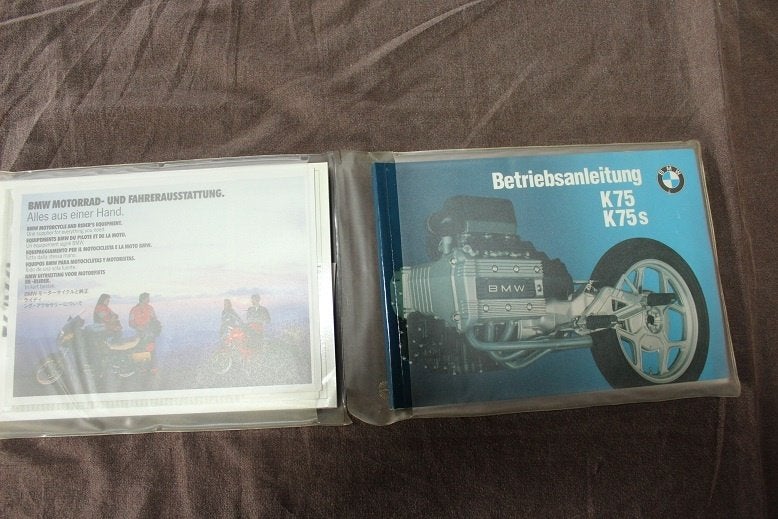 BMW K75 S 1990 motorrad betriebsanleitung & service heft, Ophalen of Verzenden, BMW