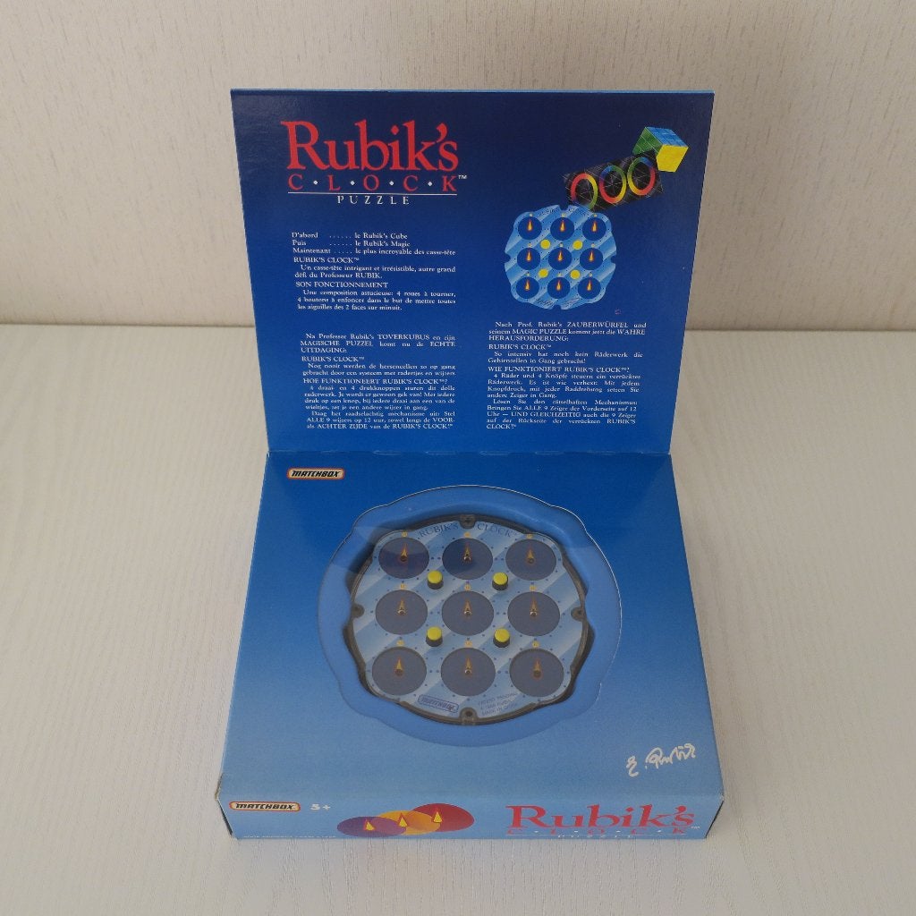 Vintage Rubik’s Clock Puzzle / Klok Puzzel - Matchbox 1988, Ophalen of Verzenden, Minder dan 500 stukjes, Gebruikt, Rubik's of 3D-puzzel
