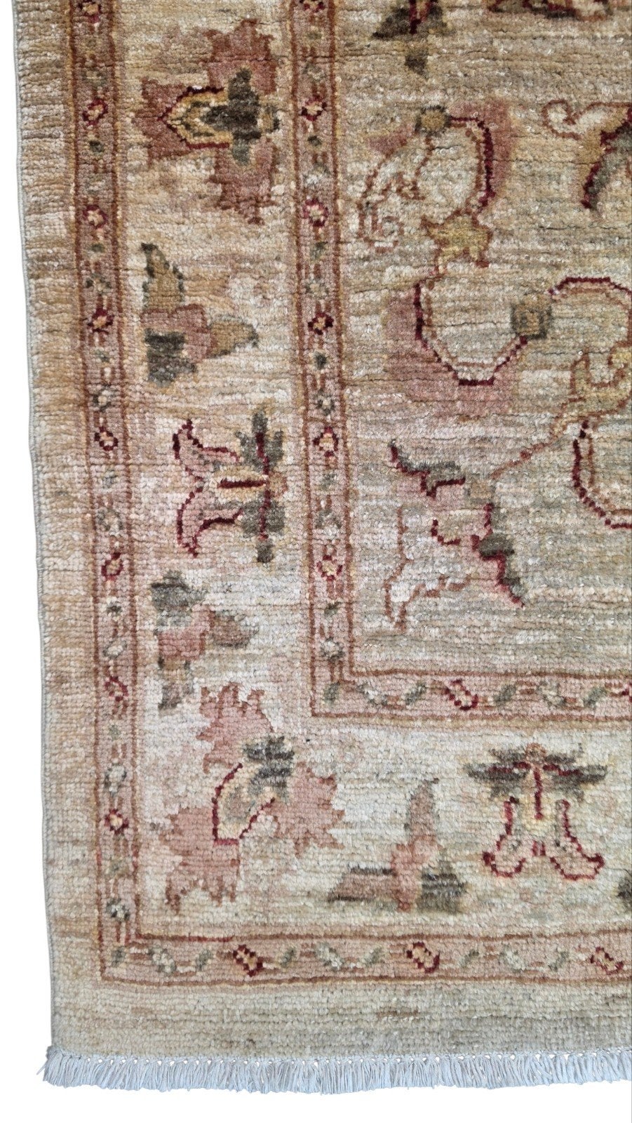 Handgeknoopt oosters Ziegler tapijt floral 147x244cm, Geel, 150 tot 200 cm, 200 cm of meer, Ophalen of Verzenden