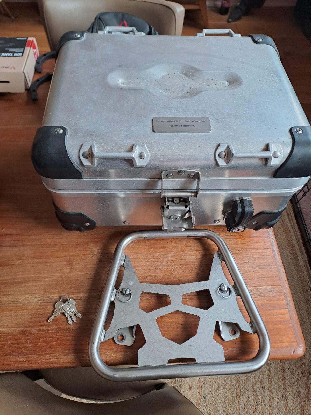 Touratech Aluminium Topkoffer, Ophalen, Gebruikt