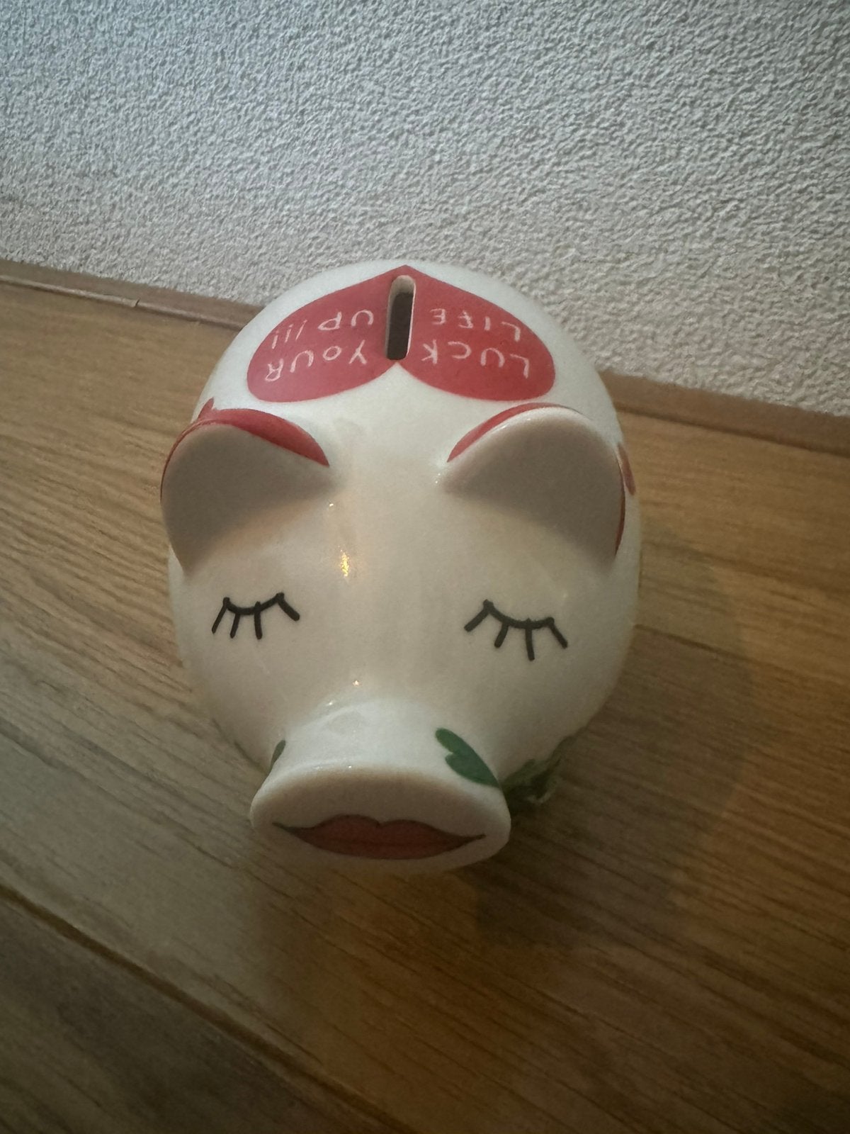 Ritzenhoff spaarvarken porselein - sleutel ontbreekt, Ophalen, Gebruikt, Steen, Aardewerk of Keramiek, Dier