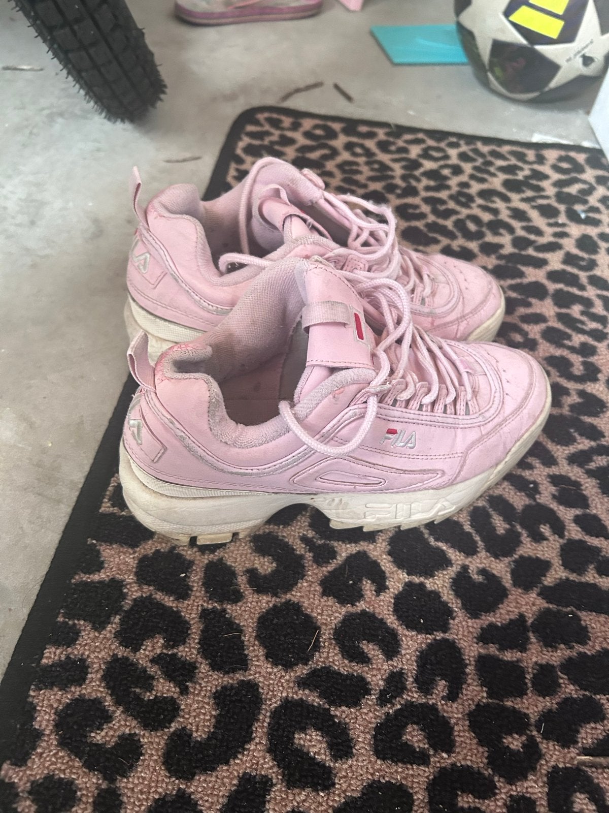Gedragen Fila sneakers maat 38, Ophalen, Gedragen, Roze, Sneakers of Gympen