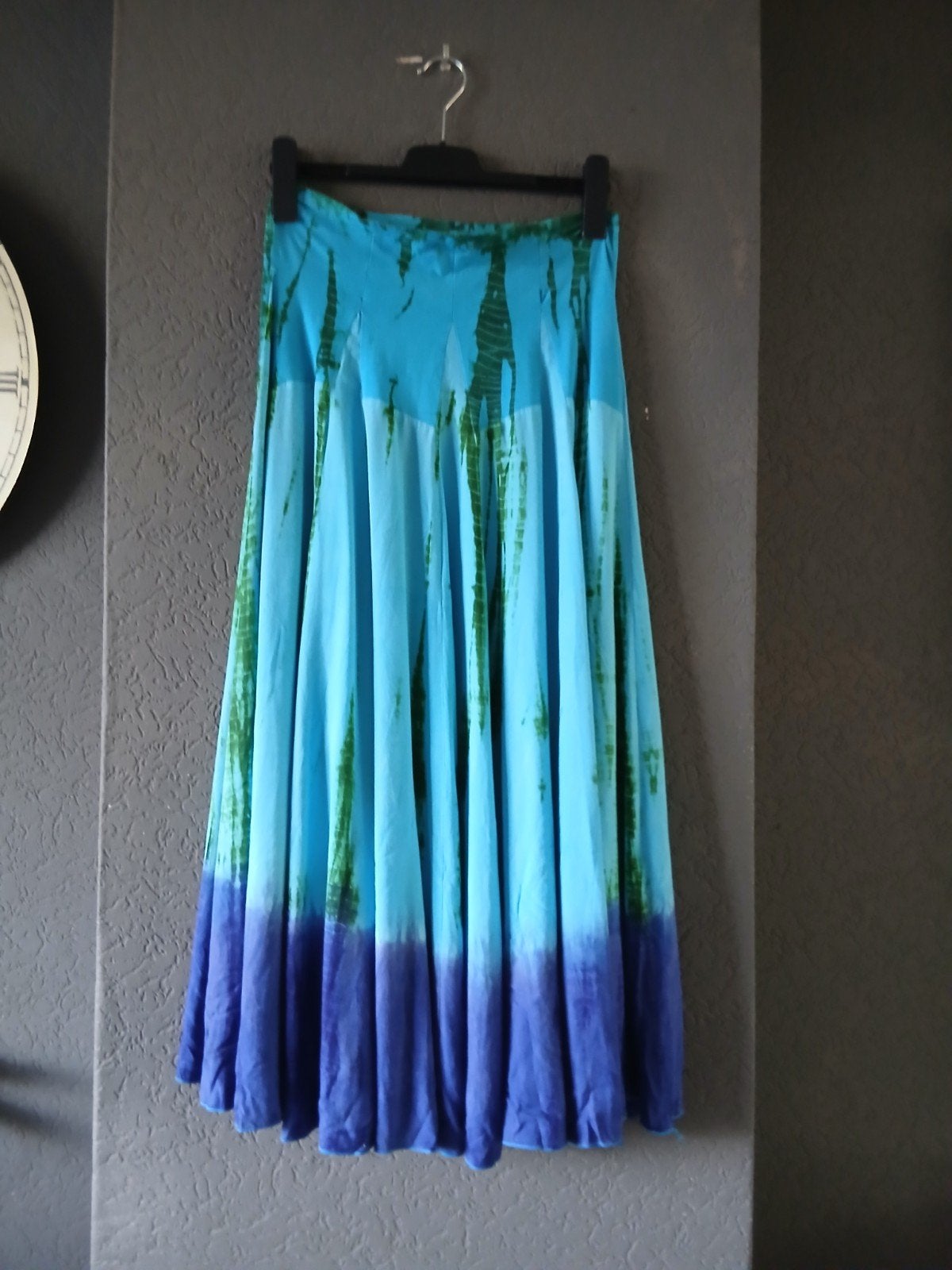 Mapa Mundo lange rok en top, turquoise/blauw, XL, Ophalen of Verzenden
