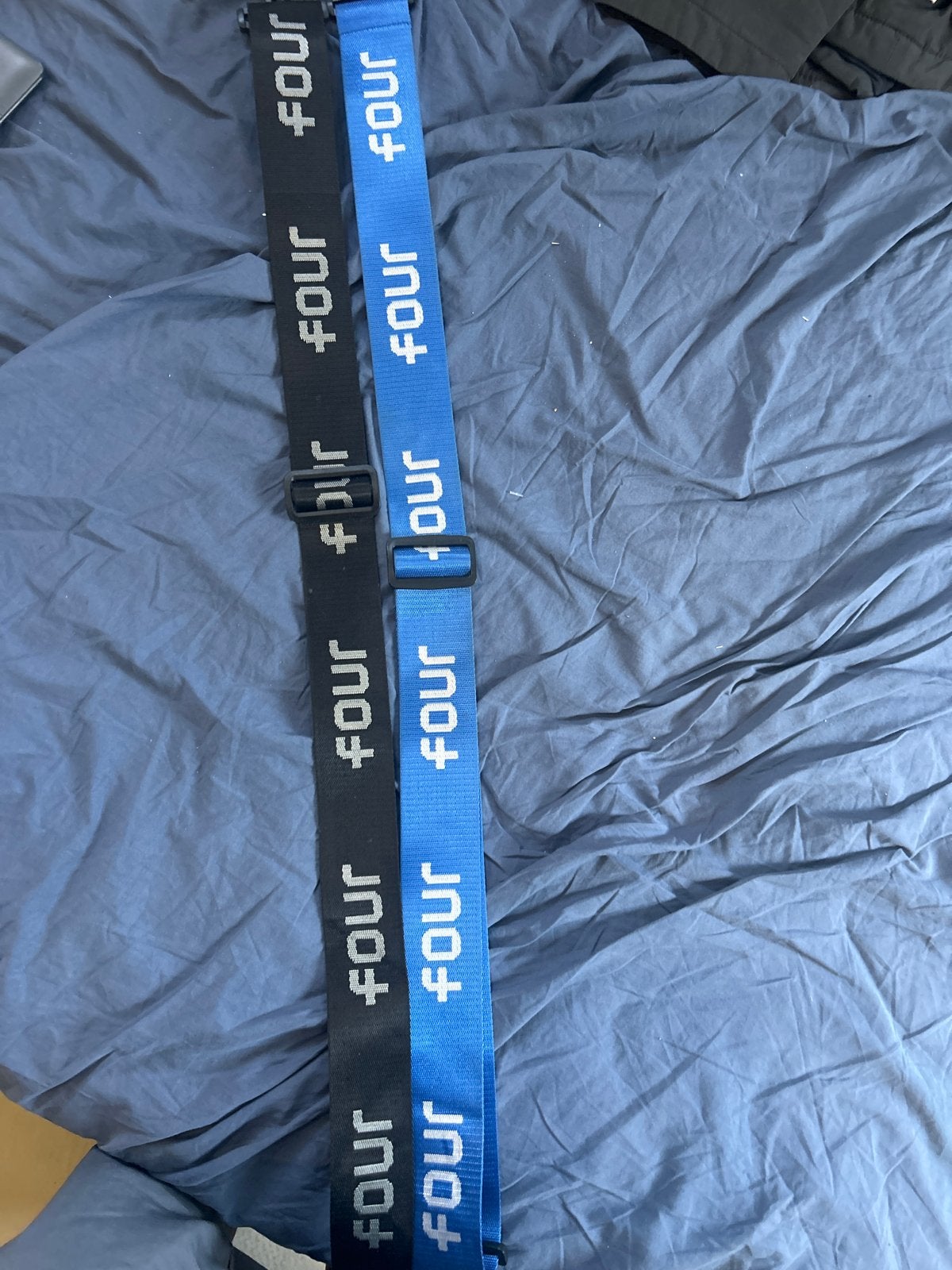 FOUR Tas Riemen - Zwart en Blauw, Ophalen of Verzenden, Zo goed als nieuw, Zwart