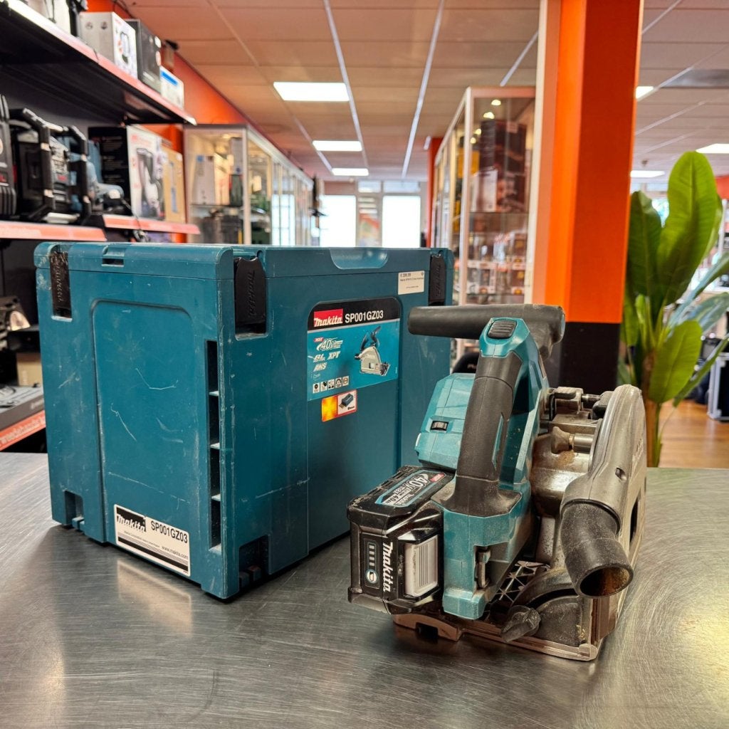 Makita SP001G Cirkel Invalzaag, Makita, Zo goed als nieuw, Support@makita.com, Makita Corporation, 3-11-8, Sumiyoshi-cho, 
Anjo, Aichi 446-8502
Japan