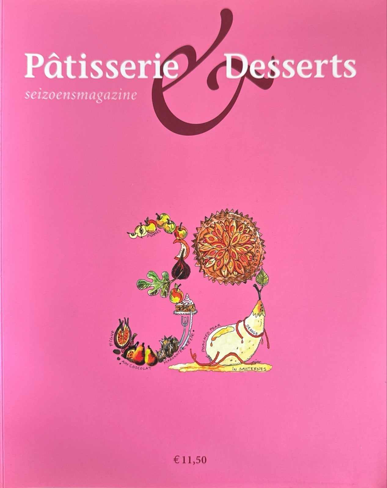 Pâtisserie & Desserts Seizoensmagazine - Nummers 32-39, Ophalen of Verzenden, Zo goed als nieuw, Taart, Gebak en Desserts