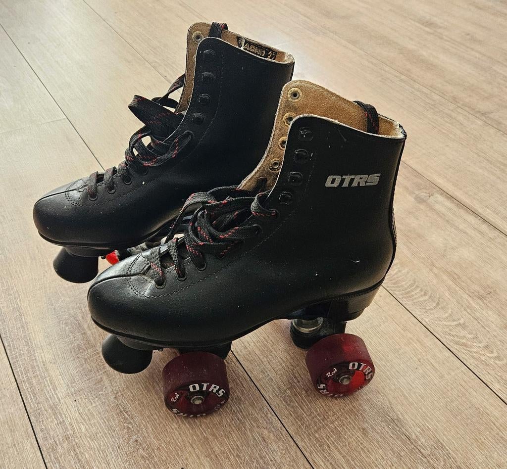 OTRS Rolschaatsen Zwart Leer - Maat 37 - Z.G.A.N., Overige merken, Dames, Overige typen, Ophalen of Verzenden