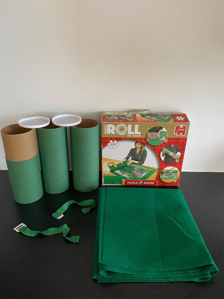 Puzzel mat oprolbaar, Ophalen of Verzenden, 500 t/m 1500 stukjes, Zo goed als nieuw, Legpuzzel