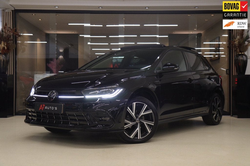 Volkswagen POLO 1.0 TSI Life Edition 3x R-LINE PANO/CARPLAY/, Gebruikt, Euro 6, 95 pk, Leder en Stof