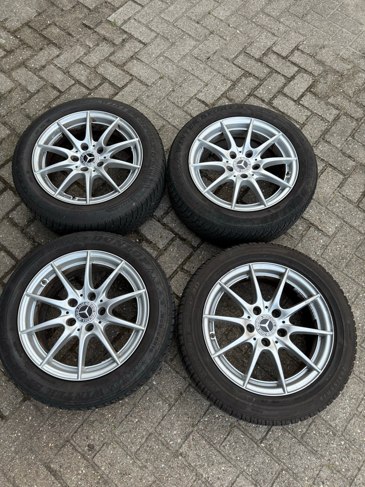 Orginele Mercedes velgen met TPMS sensoren - 5x112, Ophalen of Verzenden, Gebruikt