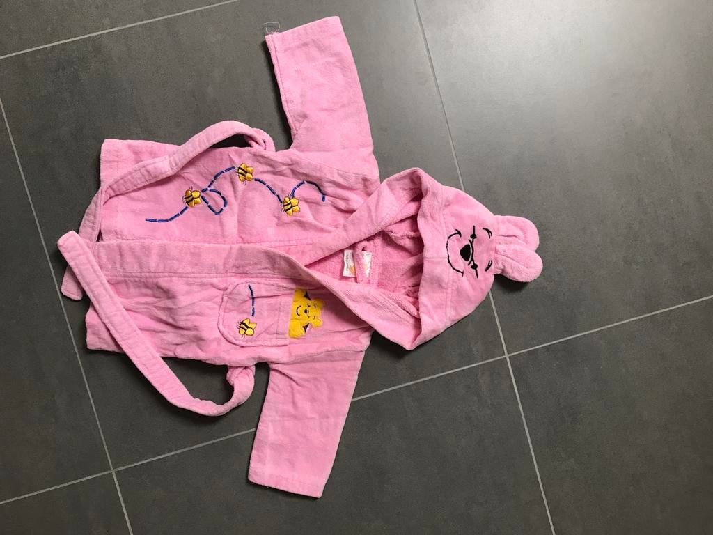 Lieve, roze en zachte badjas met Winnie the Pooh erop, Ophalen of Verzenden, Zo goed als nieuw, Overige typen