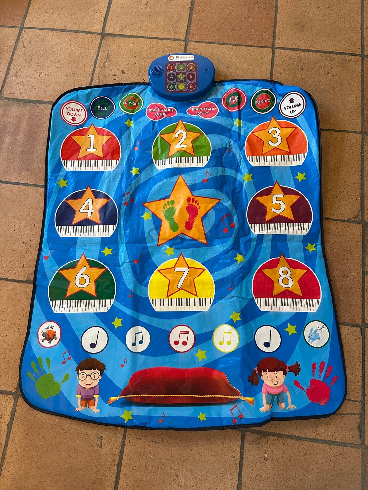 N-Gear Dansmat met Licht en Geluid - Interactief Dansplezier, Ophalen of Verzenden, Gebruikt, Ontdekken, Met licht