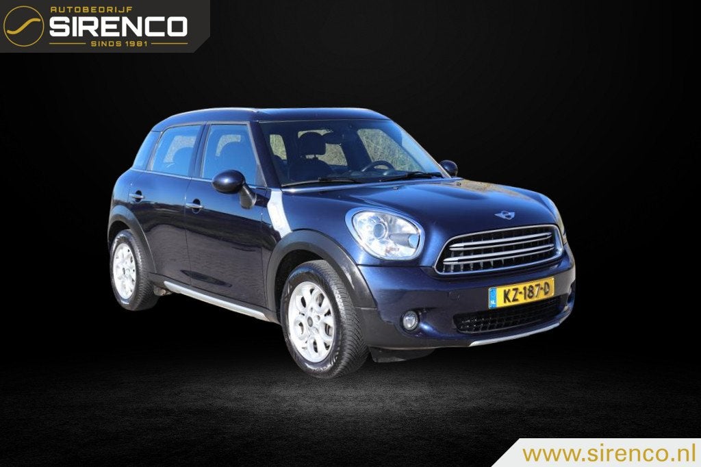 Mini Countryman 1.6 Cooper | leder | climate & cruise contro, Voorwielaandrijving, Gebruikt, Met garantie (alle), Blauw