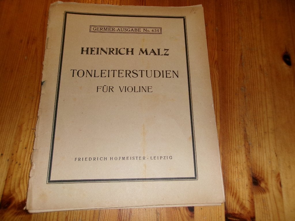 Heinrich malz - tonleiterstudien fur violin, Muziek en Instrumenten, Bladmuziek, Gebruikt, Klassiek, Ophalen of Verzenden, Viool of Altviool