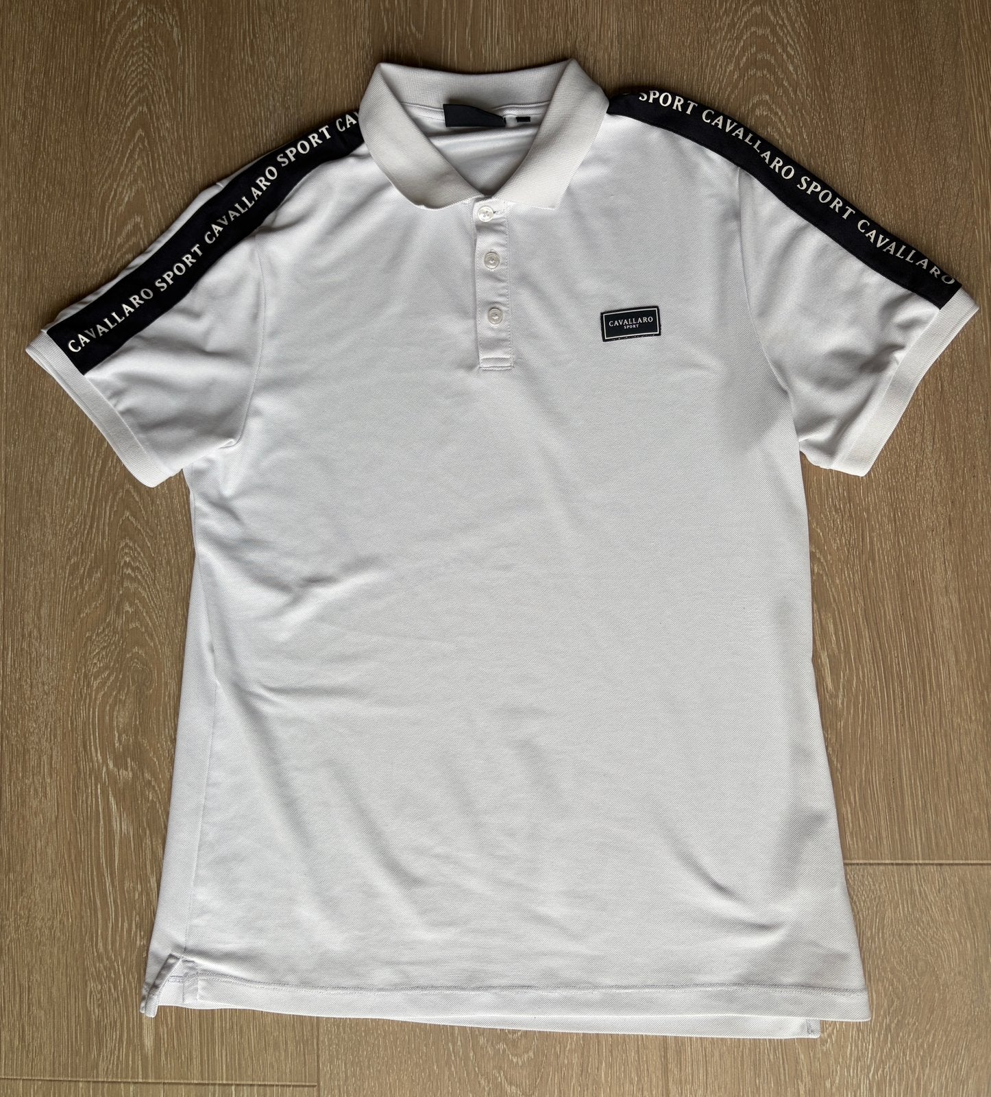 Cavallaro Napoli sport polo - Maat S, Verzenden, Zo goed als nieuw, Maat 46 (S) of kleiner, Wit