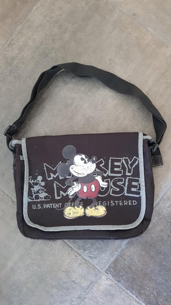 Mickey Mouse Schoudertas - Zwart, Gebruikt, Ophalen of Verzenden, Gebruikt, Zwart, Overige merken