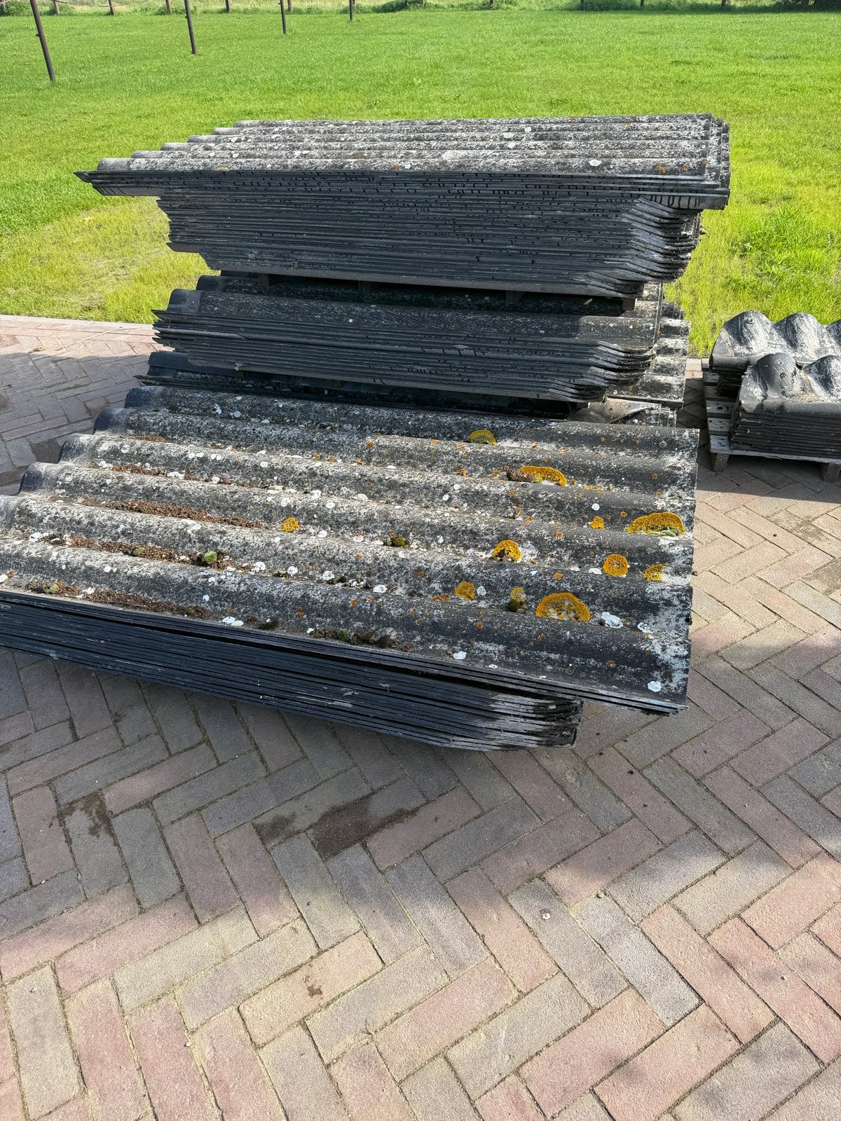 Gebruikte golfplaten voor diverse doeleinden, Overige materialen, Gebruikt, Zwart, Ophalen of Verzenden
