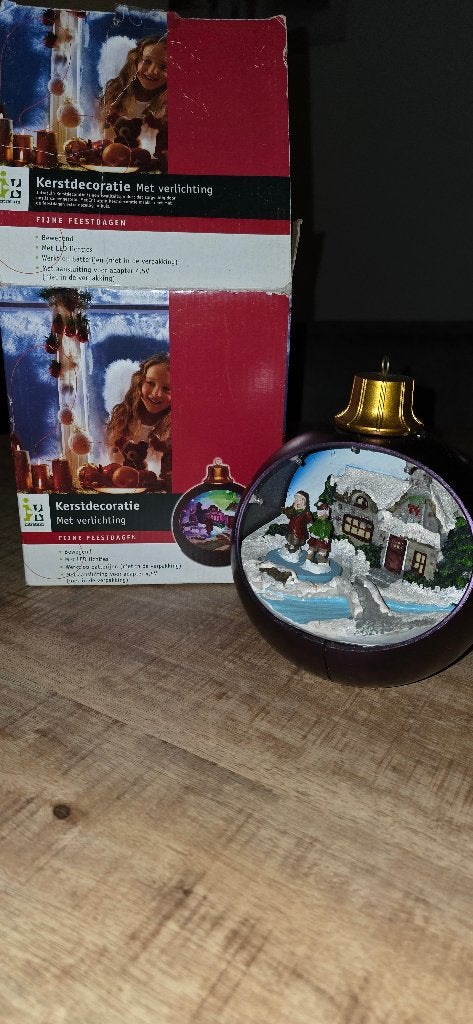 Kerstdecoratie met verlichting, Ophalen of Verzenden, Gebruikt