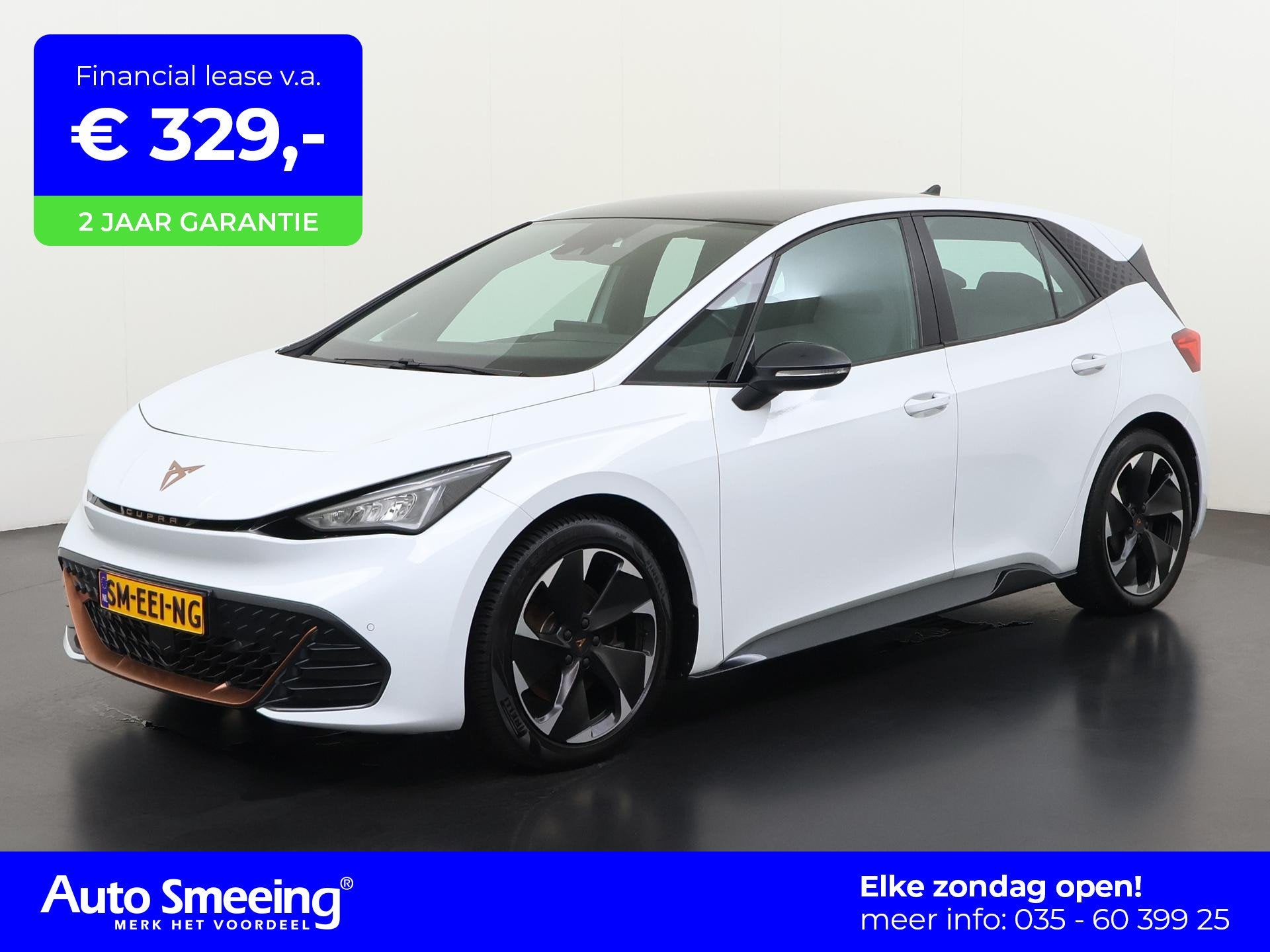 CUPRA Born 62 kWh | SOH 92% | Panoramadak | Stuurverwarming, Auto's, Cupra, Automaat, Gebruikt, Zwart, 375 min