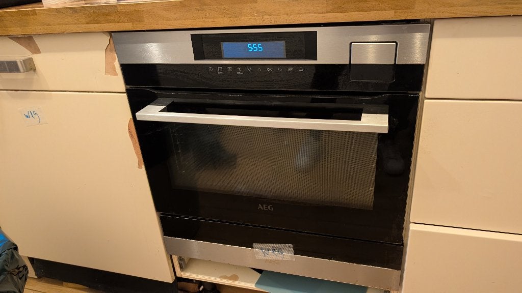 AEG Stoom- en sous vide oven, Ophalen, Minder dan 45 cm, Gebruikt, Hete lucht