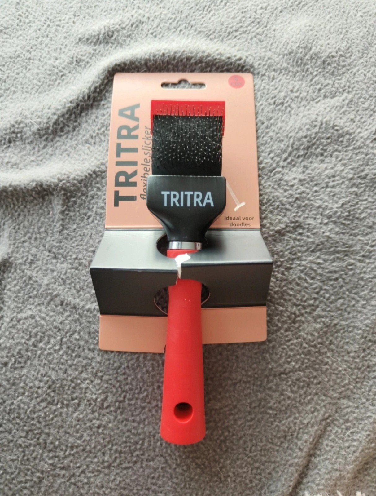 Tritra honden borstel rood, Ophalen of Verzenden, Nieuw
