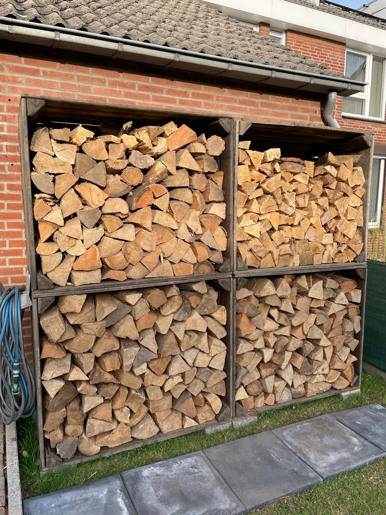 4 robuuste eiken fruitkisten, Gebruikt, 100 tot 150 cm, Eikenhout, Ophalen of Verzenden