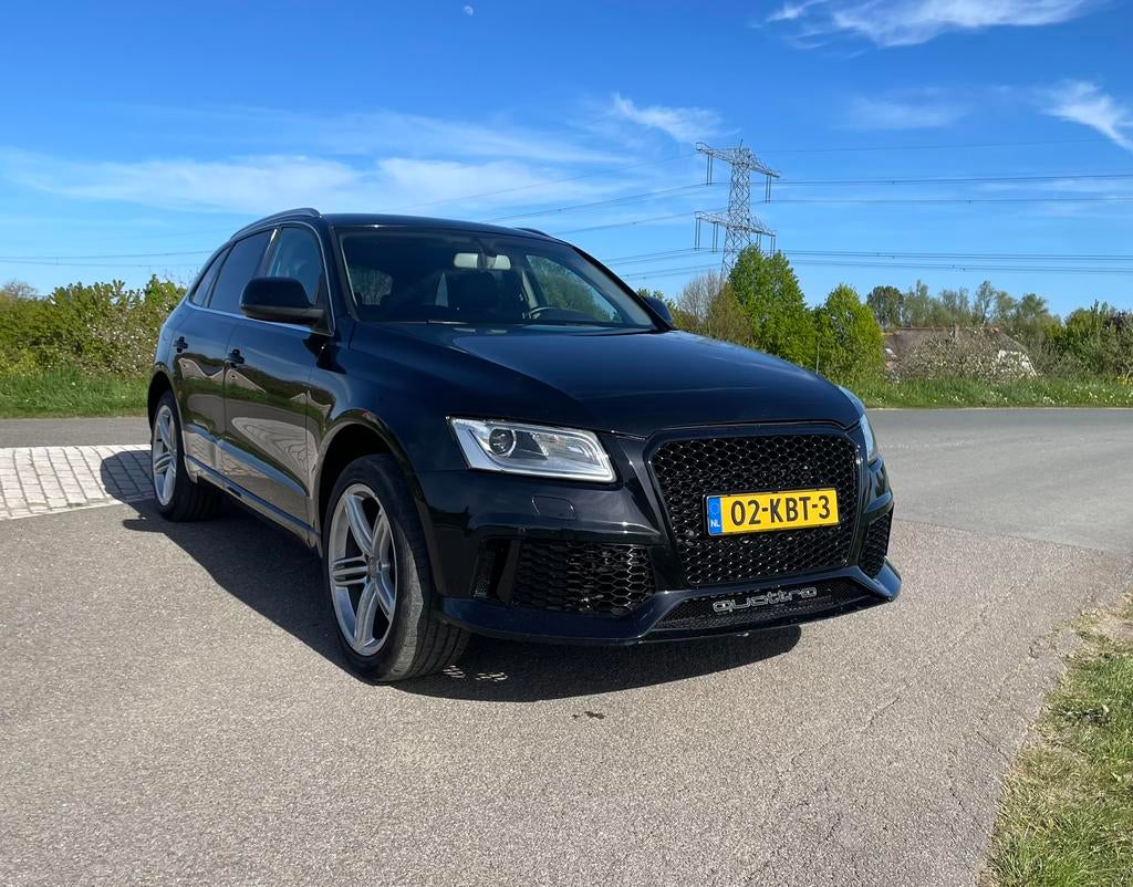 Audi Q5 Quattro, trekhaak, automaat, rijdt prima , RS look, Auto's, Automaat, Automatische klimaatregeling, Zwart, Zwart