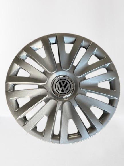 XVI Nieuwe 16” Wieldoppen Set Zilver - VW Golf Passat Jetta, Auto diversen, Wieldoppen, VW, Nieuw, Ophalen of Verzenden, VW