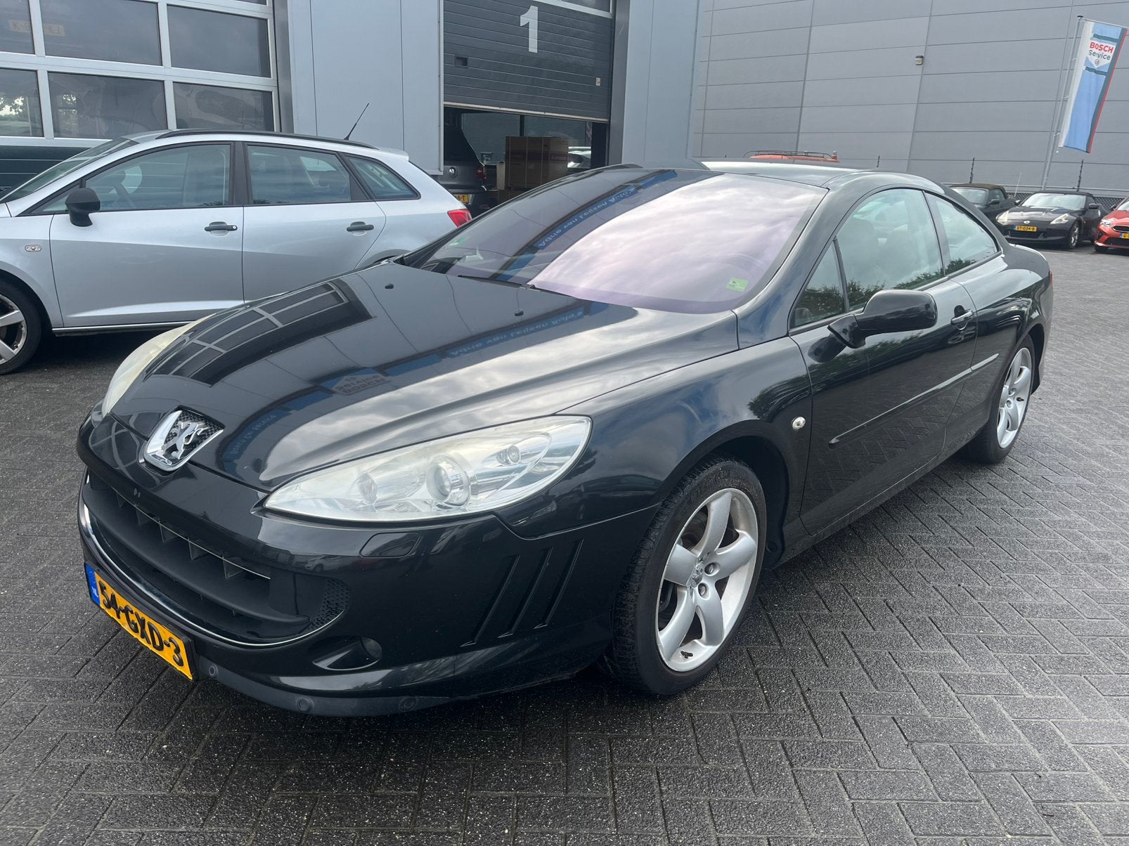 Peugeot 407 3.0 V6 24V Coupe AUT 2008 Zwart, 2946 cc, 4 stoelen, Zwart, Bruin
