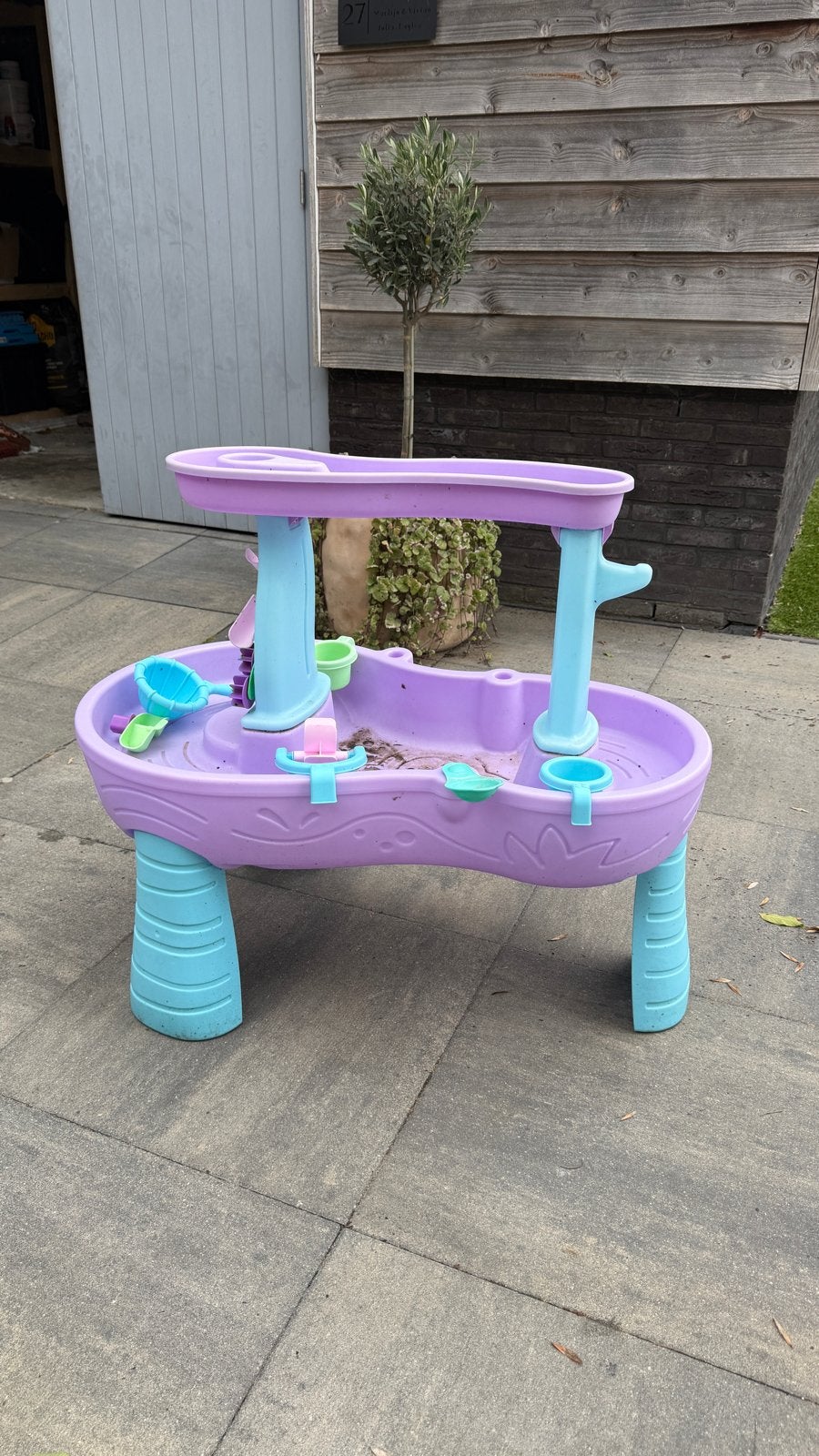 Leuke watertafel, Ophalen, Gebruikt