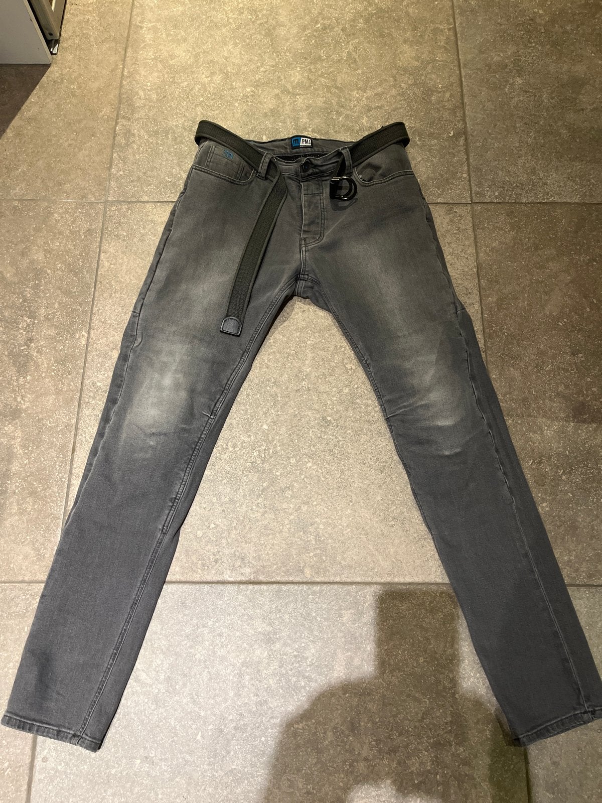 PMJ Motorjeans Grijs - Twaron High Abrasion Resistance, Ophalen of Verzenden, Tweedehands, Heren, Broek | textiel