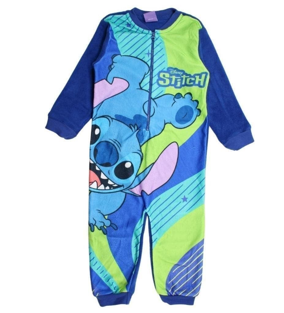 Stitch Fleece Onesie Blauw - Maat 92 - 98- 104- 110- 116, Nacht- of Onderkleding, Jongen of Meisje, Nieuw, Disney Stitch